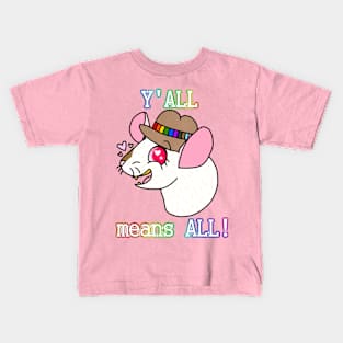 Y'all Means All! (Full Color Version) Kids T-Shirt